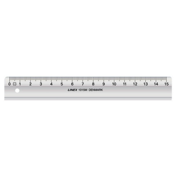 Linex skolelineal - 15cm - 1015M