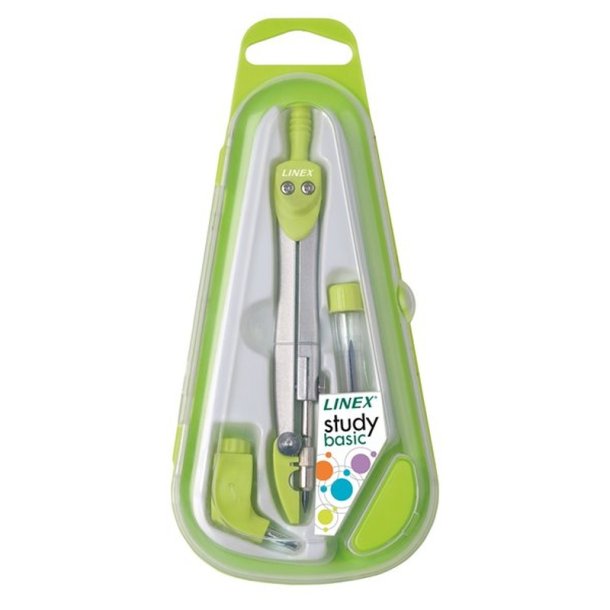 Linex blypasser - no 950 - 12cm - 4 assorteret farver (grn, orange, lilla, bl)