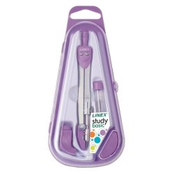 Linex blypasser - no 950 - 12cm - 4 assorteret farver (grn, orange, lilla, bl)