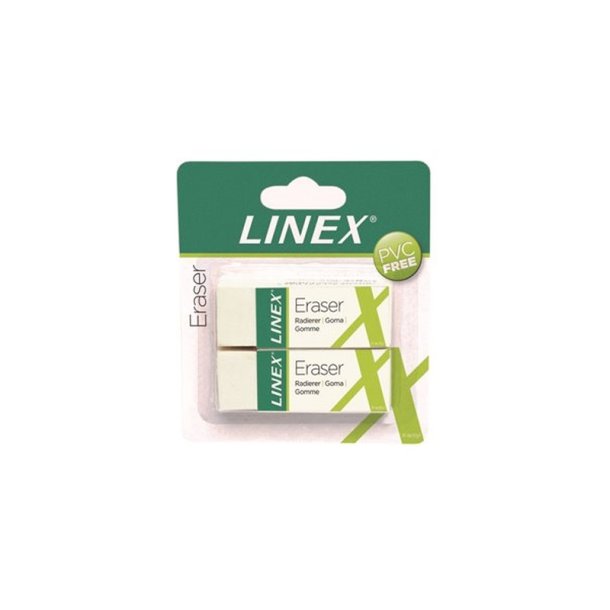 Linex Viskelder - ER 30 - PVC-frit - 62,2x25x12mm - Hvid - 2 pak