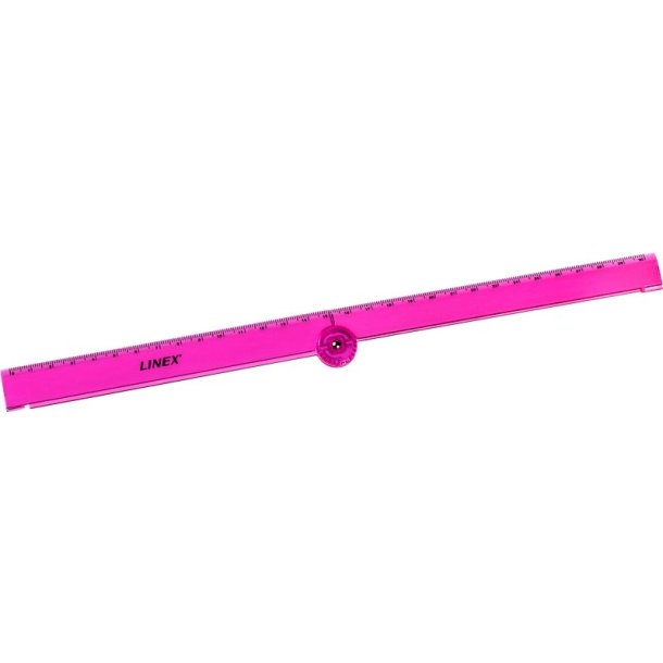 Linex Foldbar Lineal - 15-30 cm - Pink