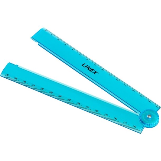 Linex Foldbar Lineal - 15-30 cm - Bl