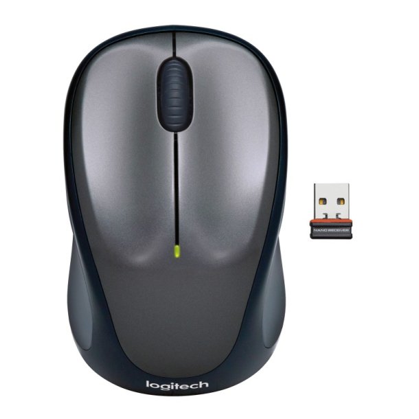 Logitech M235 mus - hjrehndet - optisk - trdls - trdls modtager (USB) - gr