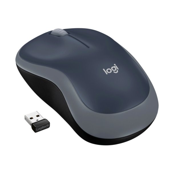 Logitech M185 mus - optisk - trdls - trdls modtager (USB) - gr