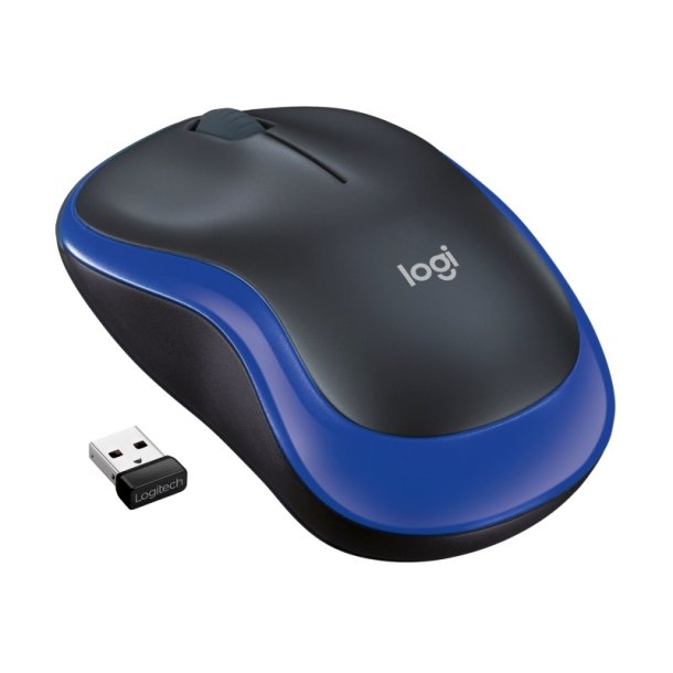 Logitech M185 mus - optisk - trdls - trdls modtager (USB) - bl