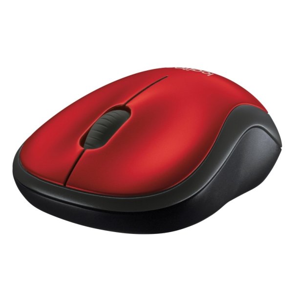 Logitech M185 mus - optisk - trdls - trdls modtager (USB) - rd