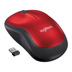 Logitech M185 mus - optisk - trdls - trdls modtager (USB) - rd