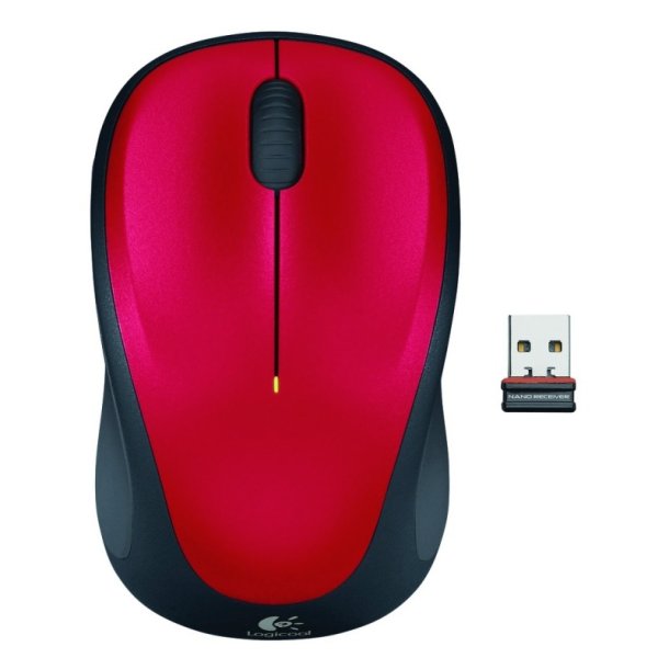 Logitech M235 mus - optisk - trdls - trdls modtager (USB) - rd