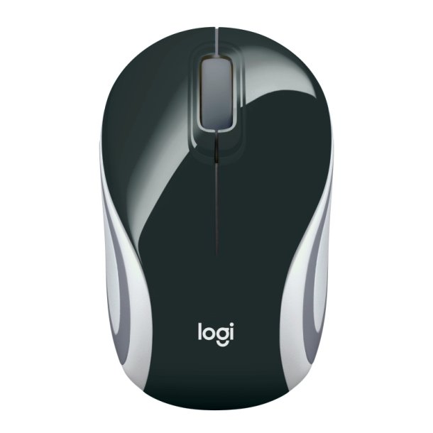 Logitech M187 mus - optisk - trdls - trdls modtager (USB) - sort