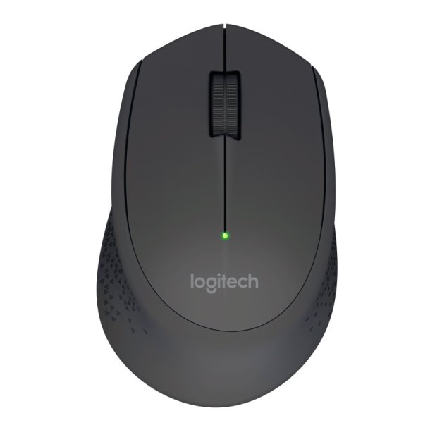 Logitech M280 mus - hjrehndet - optisk - 3 knapper - trdls - trdls modtager (USB) - sort