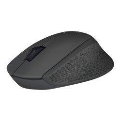 Logitech M280 mus - hjrehndet - optisk - 3 knapper - trdls - trdls modtager (USB) - sort