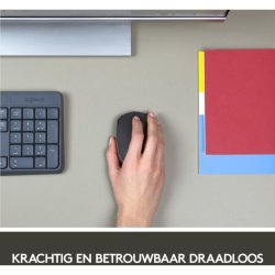 Logitech M171 mus - hjre- og venstrehndet - trdls - trdls modtager (USB) - sort