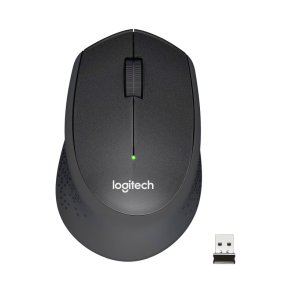 Logitech M330 SILENT PLUS mus - 3 knapper - tr�dl�s - tr�dl�s modtager (USB) - sort