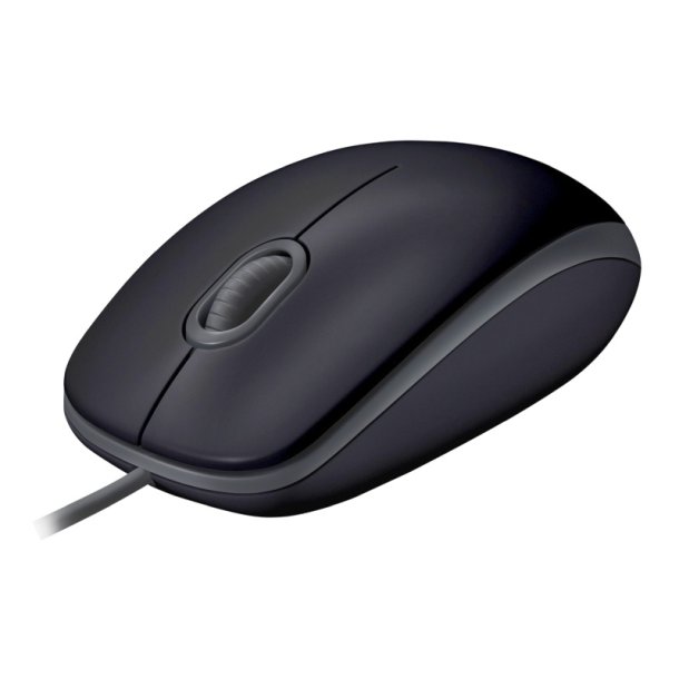 Logitech B110 Silent mus - hjre- og venstrehndet - optisk - 3 knapper - kabling - USB