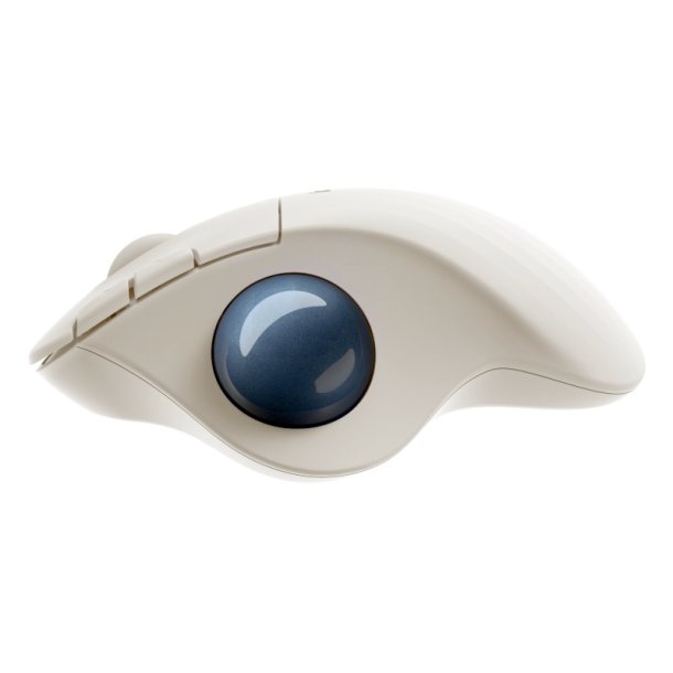 Logitech ERGO M575 - Styrebold - optisk - 5 knapper - trdls - 2.4 GHz, Bluetooth 5.0 - off white