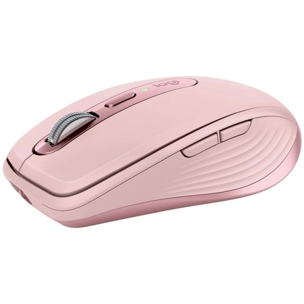 Logitech MX Anywhere 3 mus - laser - 6 knapper - trdls - Bluetooth - trdls modtager (USB) - rose