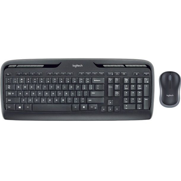 Logitech Wireless Combo MK330 tastatur og mus-st - trdls - QWERTY - Nordisk - sort