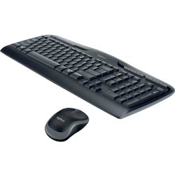 Logitech Wireless Combo MK330 tastatur og mus-st - trdls - QWERTY - Nordisk - sort