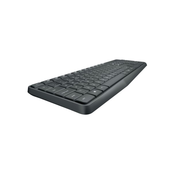 Logitech MK235 Tastatur og mus-st - trdls - Nordisk - gr