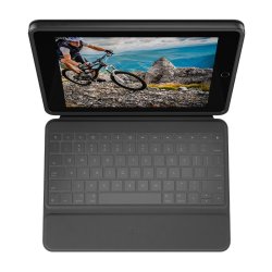 Logitech Rugged Folio tastatur og folio - Apple Smart connector - for Apple 10.2" iPad (7g, 8g, 9g)