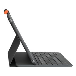 Logitech Slim Folio tastatur og folio - BT - Nordic - grafit - for Apple 10.2" iPad (7g, 8g, 9g)
