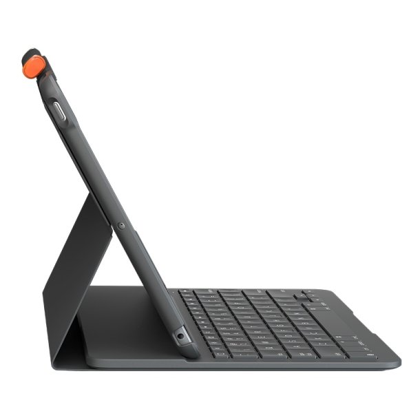 Logitech Slim Folio tastatur og folio - BT - Nordic - grafit - for Apple 10.2" iPad (7g, 8g, 9g)