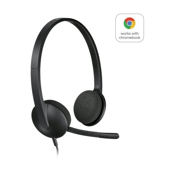 Logitech USB Headset H340 - Headset - p ret - kabling
