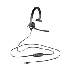 Logitech USB Headset Mono H650e - Headset - p ret - kabling