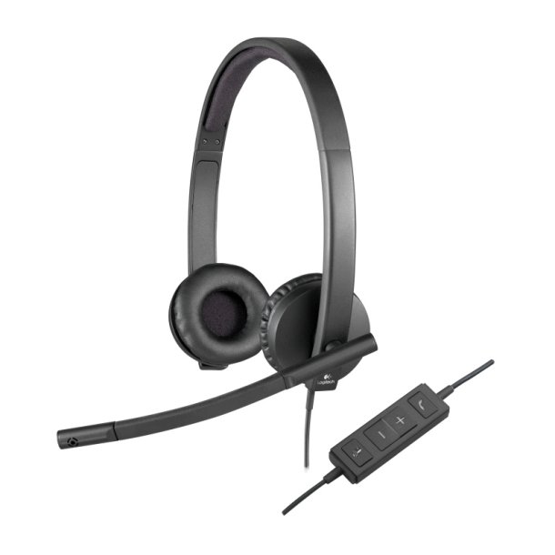 Logitech USB Headset H570e - Headset - p ret - kabling