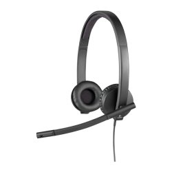 Logitech USB Headset H570e - Headset - p ret - kabling