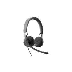 Logitech Zone Wired MSFT Teams - Headset - p ret - kabling - USB-C - grafit - Certified MS Teams