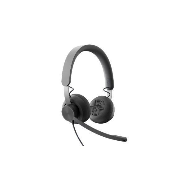 Logitech Zone Wired MSFT Teams - Headset - p ret - kabling - USB-C - grafit - Certified MS Teams