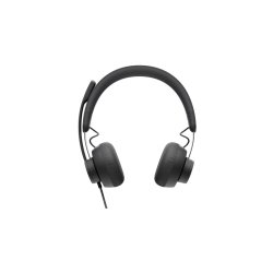 Logitech Zone Wired - Headset - p ret - kabling - USB-C - grafit