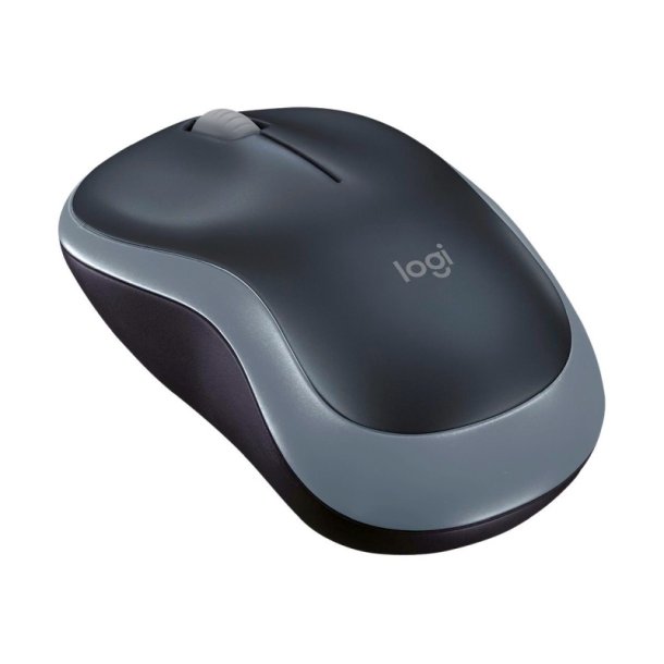 Logitech M185 mus - optisk - trdls 2.4 GHz - trdls modtager (USB) - gr