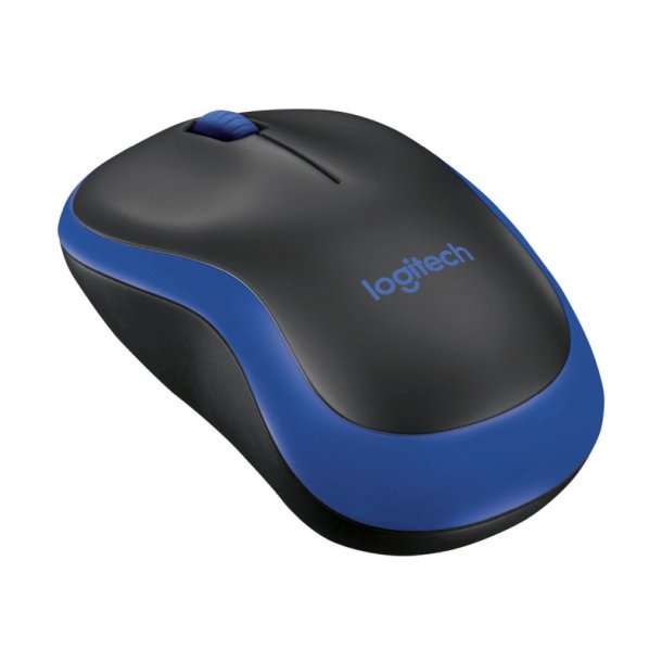 Logitech M185 mus - optisk - trdls 2.4 GHz - trdls modtager (USB) - bl