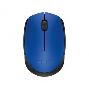 Logitech M171 mus - h�jre- og venstreh�ndet - tr�dl�s - tr�dl�s modtager (USB) - sort, bl�