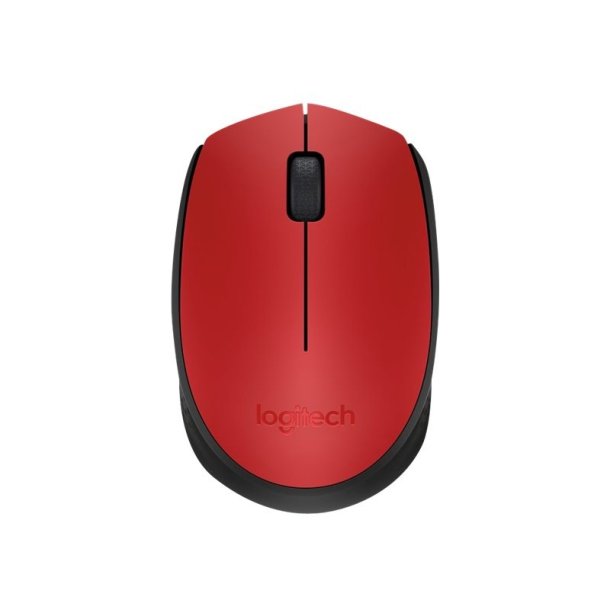 Logitech M171 Red-K mus - Ambidextrous - trdlst - Optisk 1000 dpi