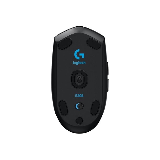 Logitech G G305 mus - optisk - 6 knapper - trdls - Lightspeed - trdls modtager (USB) - sort