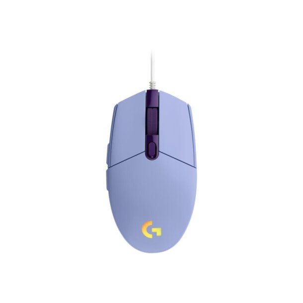 Logitech G203 Lightsync - Gaming Mus - optisk - 6 knapper - kabling - USB - Lilla