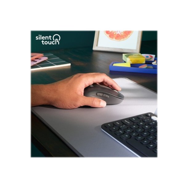 Logitech Signature M650 L LEFT mus - stor - venstrehndet - 5 knapper - trdls - BT - grafit