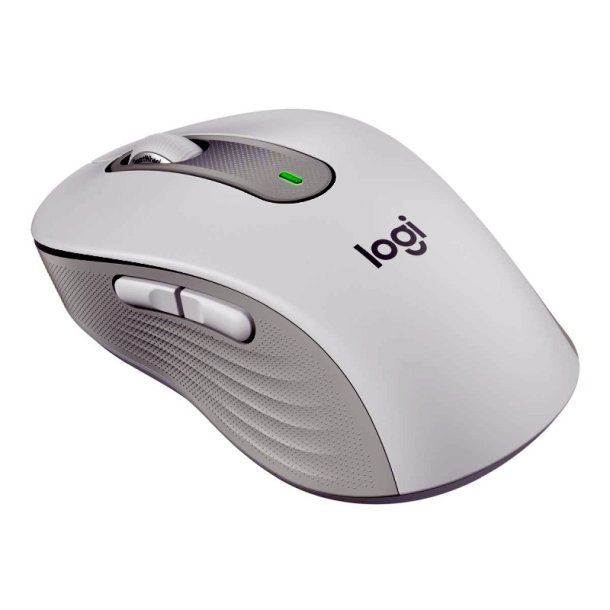 Logitech Signature M650 mus - Venstre hnd - trdls + Bluetooth - Optisk - 2000 dpi - hvid