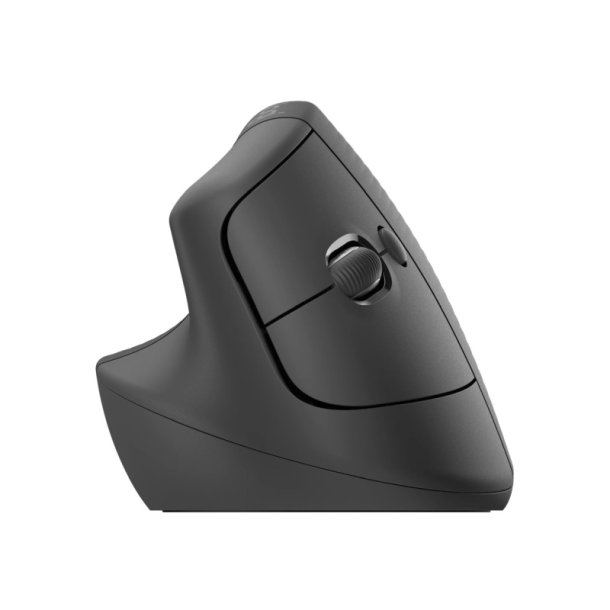 Logitech Lift Vertical Ergonomisk mus - venstre hnd - optisk - 6 knapper - trdls - BT - Sort