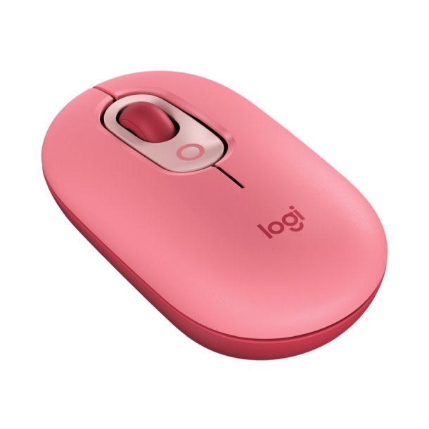 Logitech POP Mus - brugerdefinerbar emoji - 4 knapper - trdls - Bluetooth - optisk - hjerneknuser