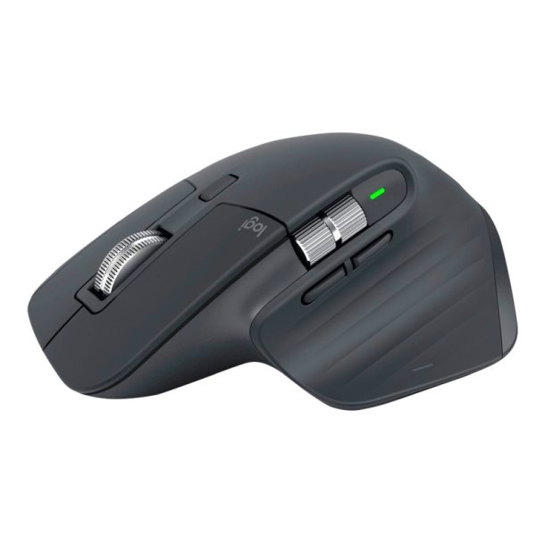 Logitech MX Master 3S Mus - ergonomisk - optisk - 7 knapper - trdls - Bluetooth - grafit