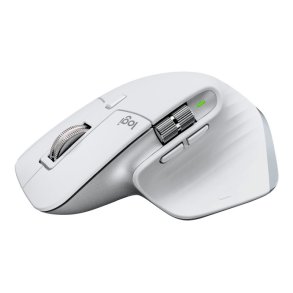 Logitech MX Master 3S Mus - ergonomisk - optisk - 7 knapper - tr�dl�s - Bluetooth - bleg gr�