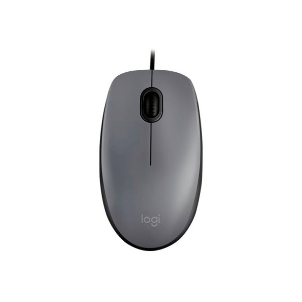 Logitech M110 Silent mus - hjre- og venstrehndet - optisk - 3 knapper - USB-A - mellem gr