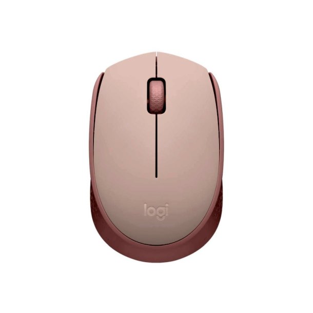 Logitech M171 mus - Ambidextrous - trdlst - Optisk - rose