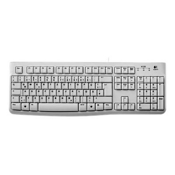 Logitech K120 Business tastatur - USB - tysk - hvid