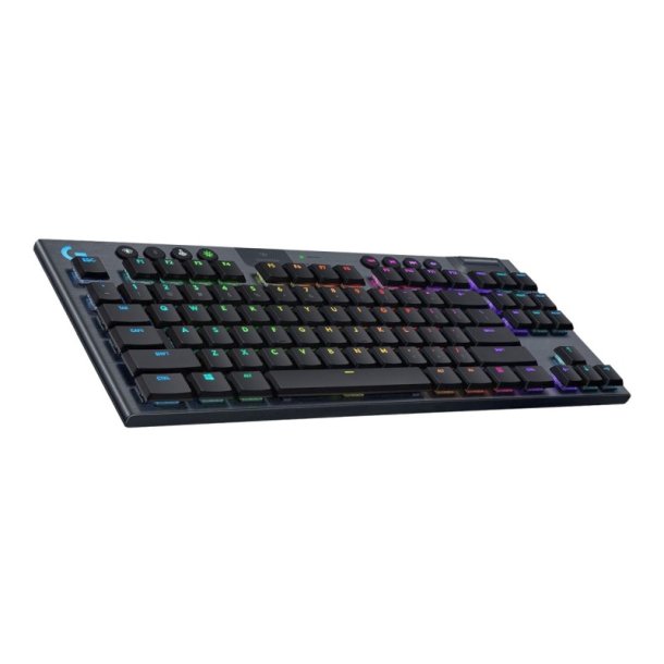 Logitech G915 Gaming Tastatur - TKL Lightspeed - RGB - USB, Bluetooth - Nordisk - GL Linear - sort