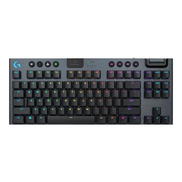 Logitech G915 Gaming Tastatur - TKL Lightspeed - RGB - USB, Bluetooth - Nordisk - GL Clicky - sort